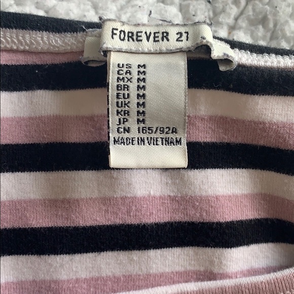 Forever 21 stripped cropped halter top - Picture 3 of 3